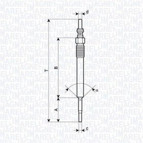 Свеча накала Magneti Marelli 062900140304