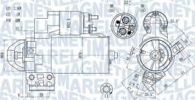 Стартер Magneti Marelli 063721466010