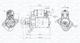 Стартер Magneti Marelli 063725395010