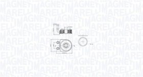 Масляный радиатор двигателя Magneti Marelli 350300002500