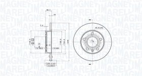 Тормозной диск Magneti Marelli 360406012201