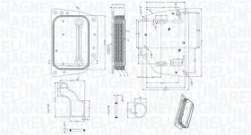 Оливний радіатор двигуна Magneti Marelli 350300005400