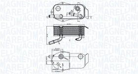 Оливний радіатор двигуна Magneti Marelli 350300004800