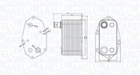 Оливний радіатор двигуна Magneti Marelli 350300000200