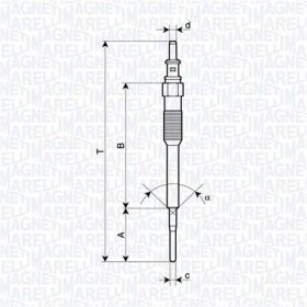 Свеча накала Magneti Marelli 062900136304