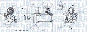 Стартер Magneti Marelli 063721557410