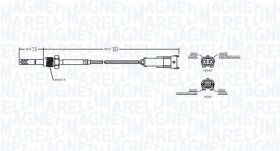 Датчик температури вихлопних газів Magneti Marelli 172000223010