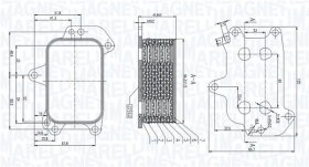 Оливний радіатор двигуна Magneti Marelli 350300005100