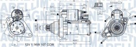 Стартер Magneti Marelli 063721470010