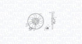 Вентилятор системи охолодження двигуна Magneti Marelli 069422864010