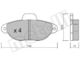 22-0159-1 Metelli Тормозные колодки