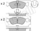 22-0311-0 Metelli Тормозные колодки