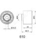 BE-610 Japanparts Обвідний ролик ременя ГРМ для Daihatsu Rocky