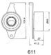BE-611 Japanparts Натягувач ременя ГРМ
