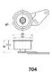 BE-704 Japanparts Натяжитель ремня ГРМ