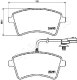 pa0721af Japanparts Гальмівні колодки для Renault Kangoo