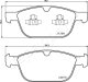 pa0334af Japanparts Гальмівні колодки для Volvo XC60