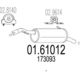 01.61012 MTS Глушник вихлопних газів кінцевий на Peugeot 207