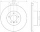 8DD 355 109-921 Behr Hella Гальмівний диск