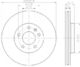 8DD 355 108-951 Behr Hella Гальмівний диск