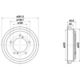 8DT 355 301-951 Behr Hella Гальмівний барабан