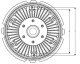 49727 NRF Віскомуфта вентилятора для Hyundai Terracan