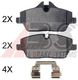 35016 A.B.S. Тормозные колодки для BMW i3
