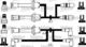 346214 Valeo Комплект проводов зажигания на Alfa Romeo 164