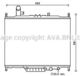 AUA2225 AVA Quality Cooling Радиатор охлаждения двигателя