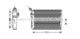 PR5042 AVA Quality Cooling Радіатор кондиціонера для Porsche 911