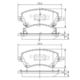 J3602101 Nipparts Тормозные колодки на Toyota Corolla
