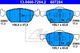 13.0460-7284.2 ATE Тормозные колодки для Honda Civic