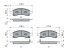 0986494966 Bosch Гальмівні колодки для Chevrolet Trailblazer