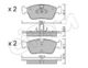 822-260-0 Cifam Гальмівні колодки для BMW 3 Series