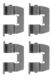 82512700 Textar Комплектующие дисковых тормозных колодок для Hyundai Atos