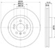 8dd355126301 Hella Pagid Гальмівний диск