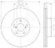 8DD 355 112-051 Hella Pagid Гальмівний диск