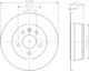 8DD 355 104-541 Hella Pagid Гальмівний диск