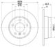 8DD 355 120-231 Hella Pagid Гальмівний диск