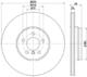 8dd355125091 Hella Pagid Тормозной диск