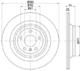 8DD355122561 Hella Pagid Тормозной диск