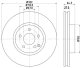 8DD355129521 Hella Pagid Гальмівний диск