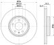 8DD355128711 Hella Pagid Тормозной диск