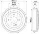 8dt355303431 Hella Pagid Гальмівний барабан на Kia Picanto