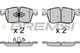 bp3697 Bremsi Тормозные колодки