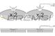 BP2614 Bremsi Тормозные колодки