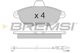 BP2678 Bremsi Тормозные колодки