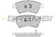 BP3242 Bremsi Тормозные колодки