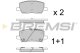 bp3961 Bremsi Гальмівні колодки