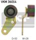 VKM 36014 SKF Обводной ролик поликлинового ремня для Renault 19